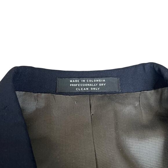 Oscar De La Renta Men’s 100% Wool Navy Two Button Blazer Sports Coat Jacket 42L - Picture 3 of 14